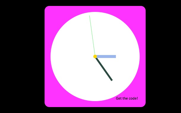 HTML5 Color watch with javascript css and canvas